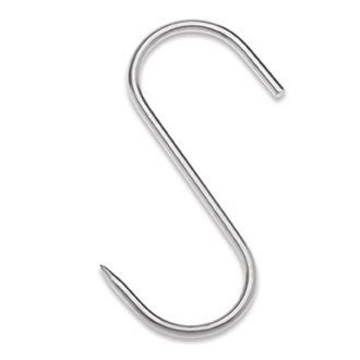 Cârlig de tras carcasa măcelar 1buc, 140 mm