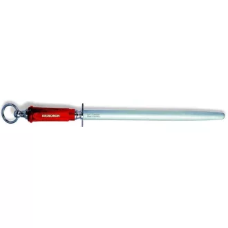   Pilă pentru ascuțit cuțite Dickoron oțel clasic (mâner roșu)