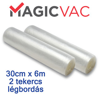 Folie de vidare în role de 30 cm x 6 m - Magic Vac - 2 buc/pachet