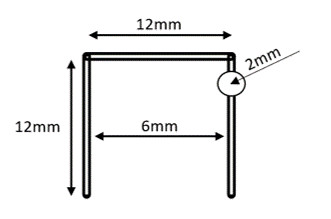 Clipsuri, capse pentru capsator mezeluri, carnati, salam - 12 mm, 5000 buc