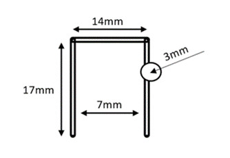 Clipsuri, capse pentru capsator mezeluri, carnati, salam - 17 mm, 5000 buc