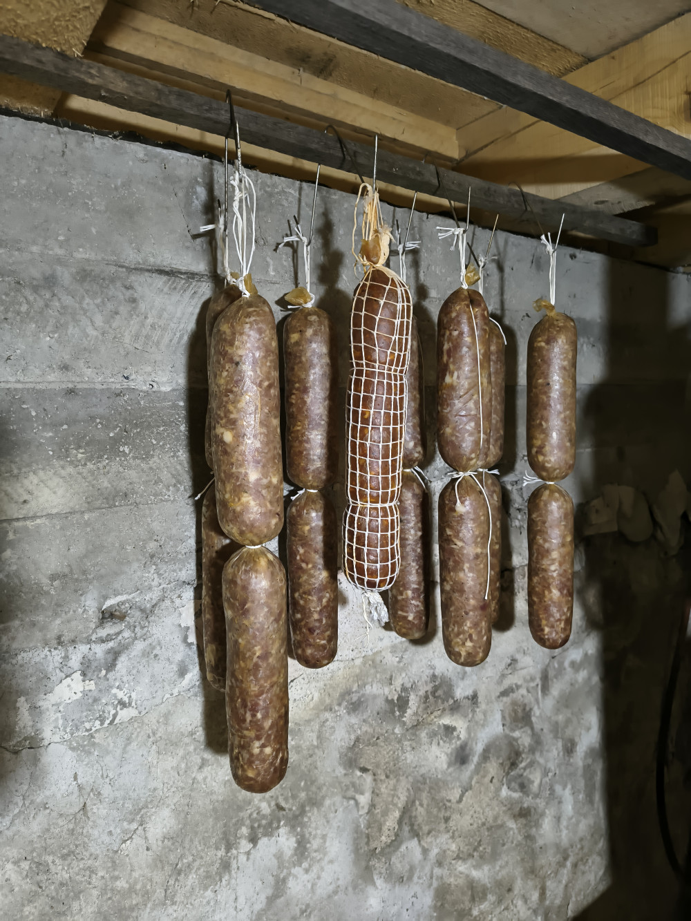 Uscat, intestin subțire de porc lipit pentru salam - 2 buc